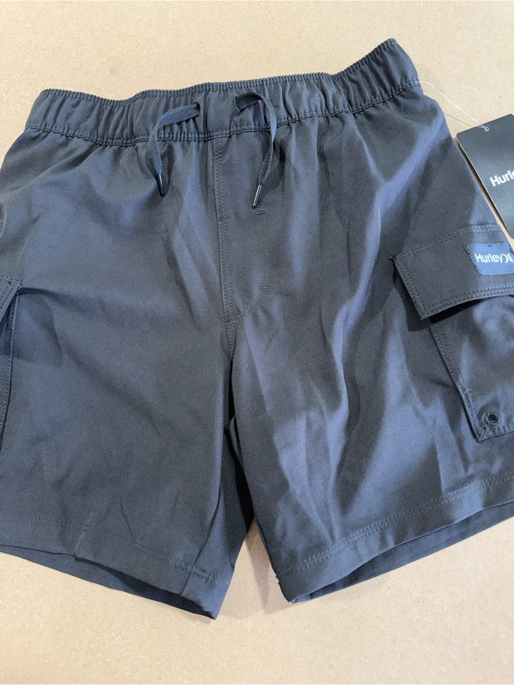 Hurley Black YOUTH BOYS Cargo Swim Shorts